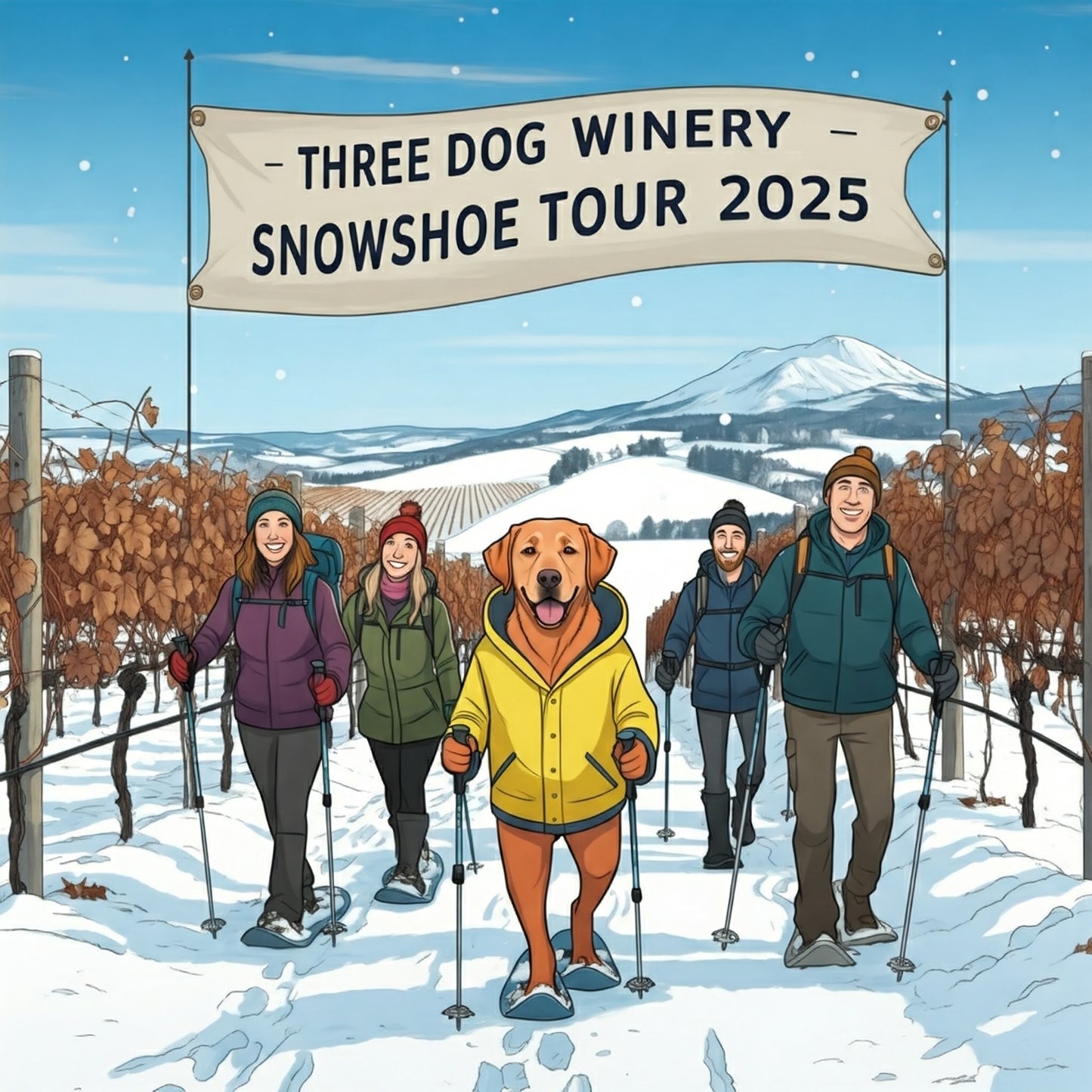 Snowshoe Tour and Wine Tasting 2025